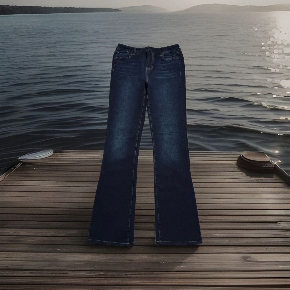 Liverpool The Bootcut Jeans 8/29 (28x32.5) Dark Wash Blue Stretch Denim Womens - Picture 2 of 10